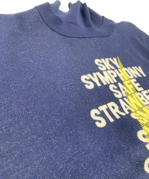 STELLA McCARTNEY（ステラマッカートニー）STELLA McCARTNEY (ステラマッカートニー) Tom Tosseyn (Tom Tosseyn) STELLA McCARTNEY×Tom Tosseyn　シェアード3 21AW　グラフィックニット ネイビー サイズ:Sの古着・服飾アイテム