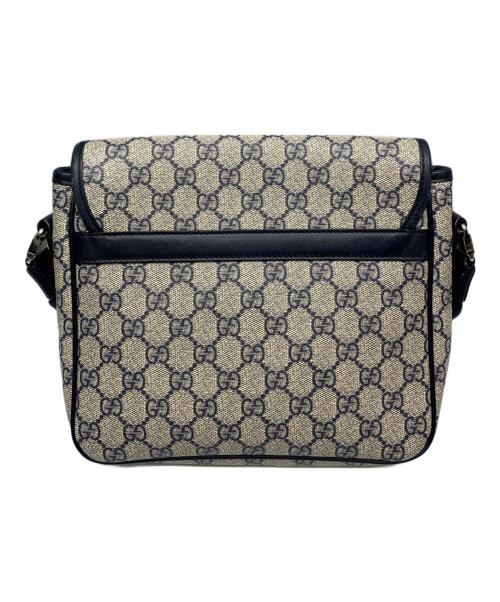 GUCCI（グッチ）GUCCI (グッチ) GUCCI GG柄 ショルダーバッグ ベージュ×ネイビーの古着・服飾アイテム