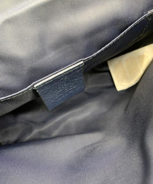 GUCCI（グッチ）GUCCI (グッチ) GUCCI GG柄 ショルダーバッグ ベージュ×ネイビーの古着・服飾アイテム