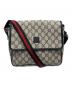GUCCI（グッチ）の古着「GUCCI GG柄 ショルダーバッグ」｜ベージュ×ネイビー