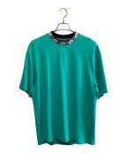 Acne studiosアクネ ストゥディオス）の古着「ACNE STUDIOS　レーヨンモックネックカットソー」｜グリーン