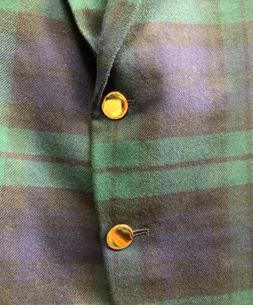 POLO RALPH LAUREN（ポロ・ラルフローレン）POLO RALPH LAUREN (ポロ・ラルフローレン) POLO RALPH LAUREN　金釦ブレザー ネイビー×グリーン サイズ:42Rの古着・服飾アイテム