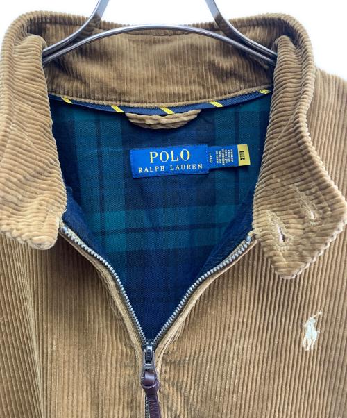 POLO RALPH LAUREN（ポロ・ラルフローレン）POLO RALPH LAUREN (ポロ・ラルフローレン) POLO RALPH LAUREN　ジップアップコーデュロイジャケット ベージュ サイズ:LGの古着・服飾アイテム