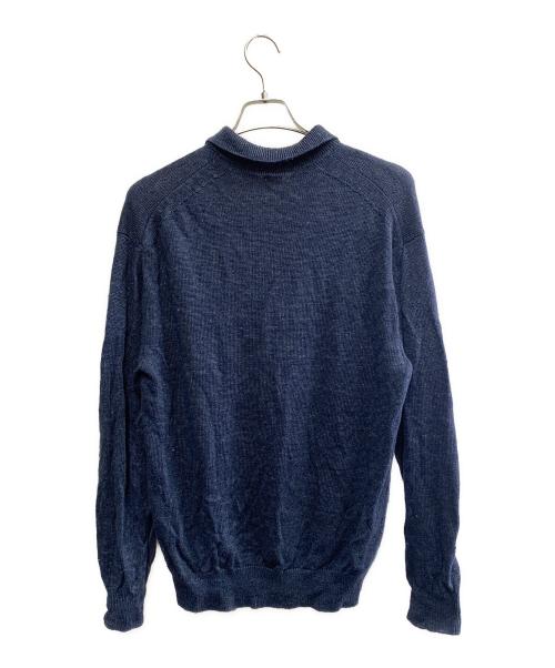 BATONER（バトナ―）BATONER (バトナ―) WASHED HIGH COUNT LINEN POLO ネイビー サイズ:SIZE 2の古着・服飾アイテム