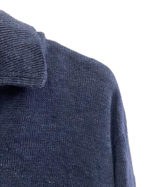 BATONER（バトナ―）BATONER (バトナ―) WASHED HIGH COUNT LINEN POLO ネイビー サイズ:SIZE 2の古着・服飾アイテム