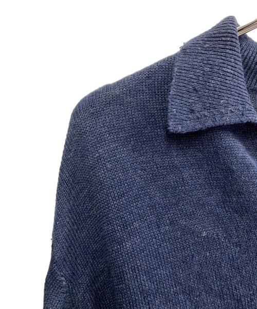 BATONER（バトナ―）BATONER (バトナ―) WASHED HIGH COUNT LINEN POLO ネイビー サイズ:SIZE 2の古着・服飾アイテム