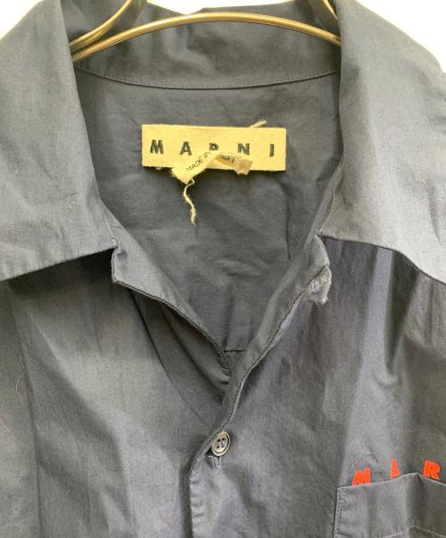 MARNI（マルニ）MARNI (マルニ) MARNI 半袖シャツ ネイビー サイズ:SIZE48の古着・服飾アイテム