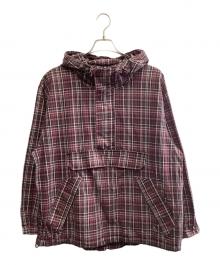 YARDSALE（ヤードセール）の古着「YARDSALE　アノラックパーカー」｜レッド×グレー