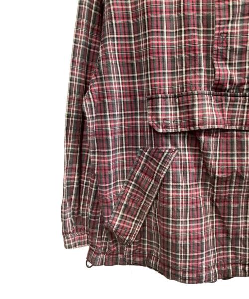 YARDSALE（ヤードセール）YARDSALE (ヤードセール) YARDSALE　アノラックパーカー レッド×グレー サイズ:Mの古着・服飾アイテム