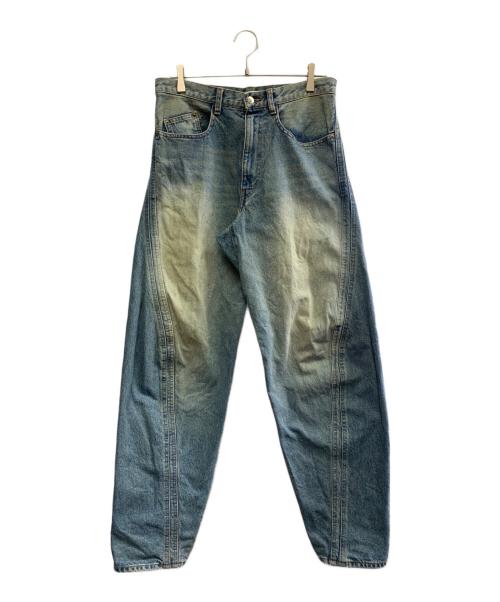 NVRFRGT（ネヴァーフォーゲット）NVRFRGT (ネヴァーフォーゲット) 3D Twisted Wide Leg Jeans サイズ:SIZE2の古着・服飾アイテム