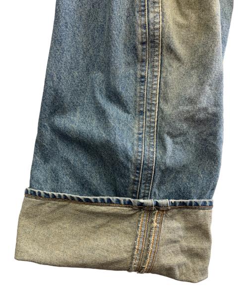 NVRFRGT（ネヴァーフォーゲット）NVRFRGT (ネヴァーフォーゲット) 3D Twisted Wide Leg Jeans サイズ:SIZE2の古着・服飾アイテム