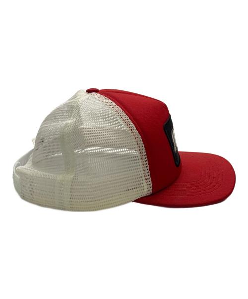 SUPREME（シュプリーム）SUPREME (シュプリーム) 23AW Mess Mesh Back 5-Panel レッド×ホワイトの古着・服飾アイテム