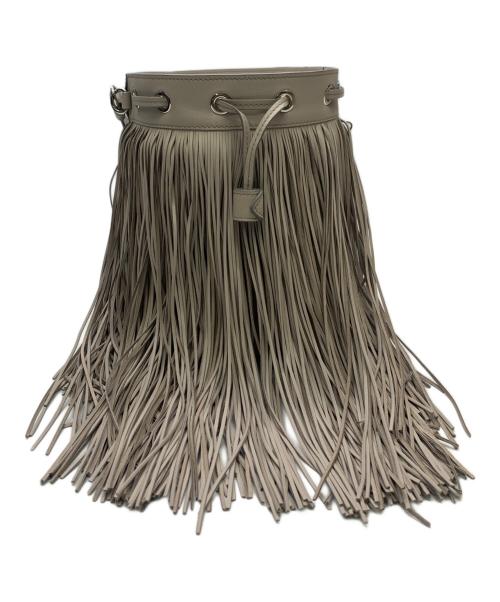 J&M DAVIDSON（ジェイ＆エム デヴィッドソン）J&M DAVIDSON (ジェイ＆エム デヴィッドソン) J&M DAVIDSON　フリンジショルダーバッグ グレーの古着・服飾アイテム