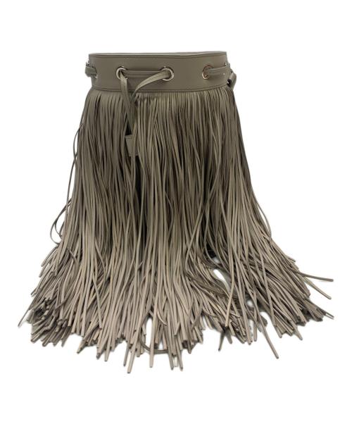 J&M DAVIDSON（ジェイ＆エム デヴィッドソン）J&M DAVIDSON (ジェイ＆エム デヴィッドソン) J&M DAVIDSON　フリンジショルダーバッグ グレーの古着・服飾アイテム