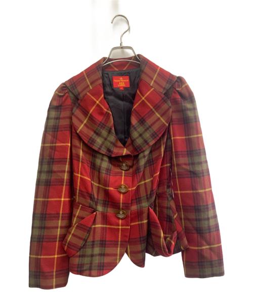 Vivienne Westwood RED LABEL（ヴィヴィアンウエストウッドレッドレーベル）Vivienne Westwood RED LABEL (ヴィヴィアンウエストウッドレッドレーベル) Vivienne Westwood RED LABEL　ラブジャケット レッド サイズ:1の古着・服飾アイテム