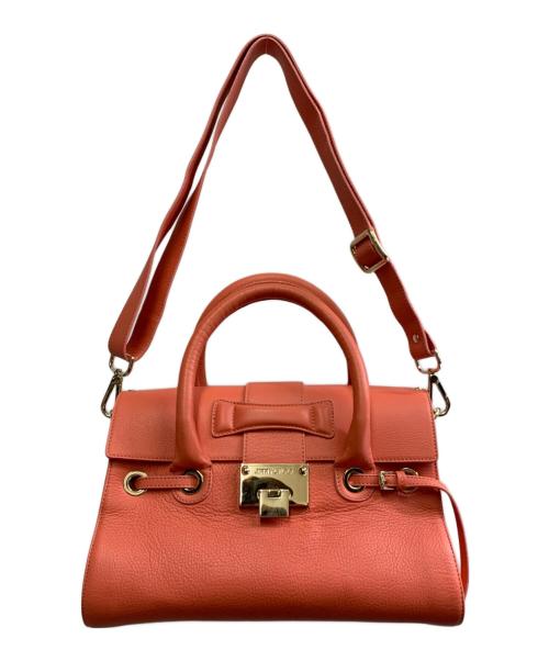 JIMMY CHOO（ジミーチュウ）JIMMY CHOO (ジミーチュウ) JIMMY CHOO　	ロザリー　ハンドバッグ ピンクの古着・服飾アイテム
