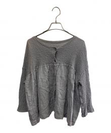 ISSEY MIYAKE me（イッセイ ミヤケ ミー）の古着「ISSEY MIYAKE ME　シワ加工ブラウス」｜グレー