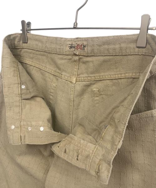 stussy bigol jean（stussy bigol jean）stussy bigol jean (stussy bigol jean) パンツ ベージュ サイズ:32の古着・服飾アイテム
