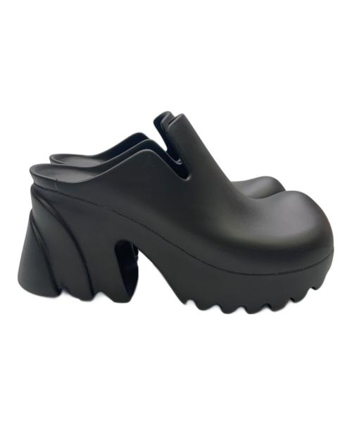 BOTTEGA VENETA（ボッテガベネタ）BOTTEGA VENETA (ボッテガベネタ) BOTTEGA VENETA　ラバーフラッシュクロッグ ブラック サイズ:34の古着・服飾アイテム