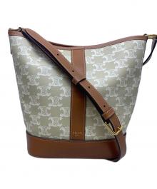 CELINE（セリーヌ）の古着「スモールバスケットバッグ」｜ベージュ×ブラウン