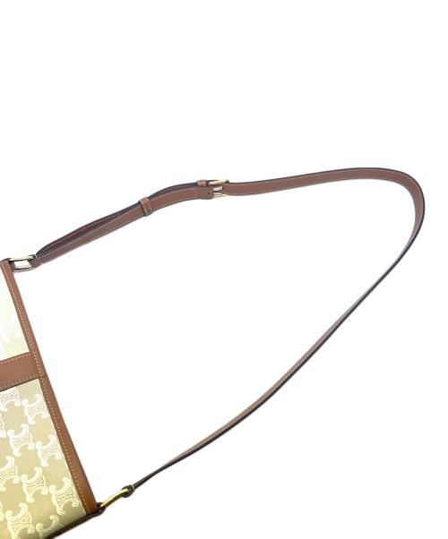 CELINE（セリーヌ）CELINE (セリーヌ) スモールバスケットバッグ ベージュ×ブラウンの古着・服飾アイテム