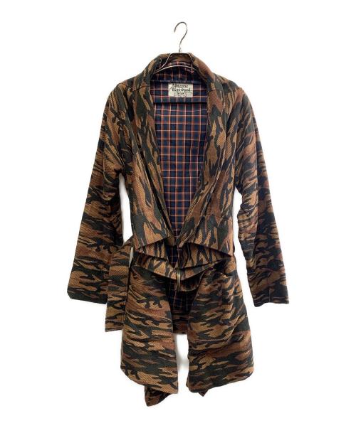 Vivienne Westwood man（ヴィヴィアン ウェストウッド マン）Vivienne Westwood man (ヴィヴィアン ウェストウッド マン) Vivienne Westwood man　ベルト付きコート ブラウン サイズ:表記なしの古着・服飾アイテム