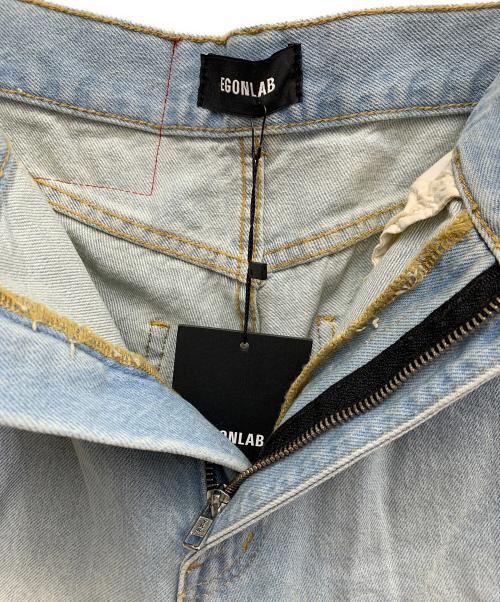 EGONLAB（エゴンラボ）EGONLAB (エゴンラボ) EGONLAB　ワイドデニムパンツ インディゴ サイズ:Sの古着・服飾アイテム
