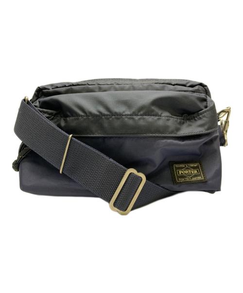 PORTER（ポーター）PORTER (ポーター) PORTER　FORCE　ボディーバッグ ネイビーの古着・服飾アイテム