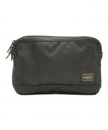 PORTER（ポーター）の古着「PORTER　FLASH　ブラック　ショルダーバッグ」｜ブラック