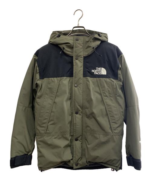 THE NORTH FACE（ザ ノース フェイス）THE NORTH FACE (ザ ノース フェイス) THE NORTH FACE マウンテンダウンジャケット カーキ×ブラック サイズ:Mの古着・服飾アイテム