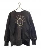 Champion REVERSE WEAVEチャンピオン リバース ウィーブ）の古着「Champion REVERSE WEAVE　90's 刺繍タグ USA製 CASTAWAY CLUB　　スウェット」｜ブラック