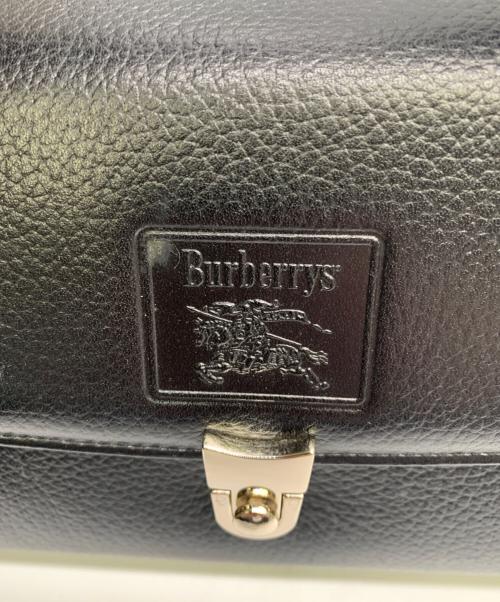 Burberry's（バーバリーズ）Burberry's (バーバリーズ) ドラムハンドバッグ ブラックの古着・服飾アイテム