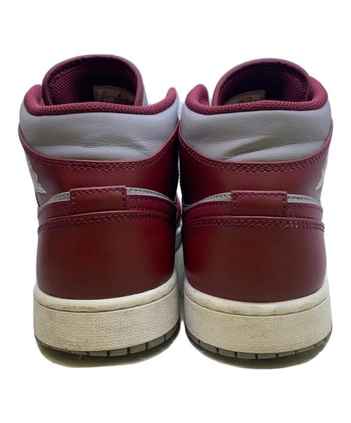 NIKE（ナイキ）NIKE (ナイキ) Air Jordan 1 Mid バーガンディー×グレー サイズ:UK8.5の古着・服飾アイテム