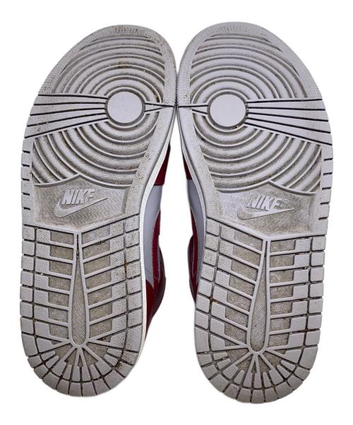 NIKE（ナイキ）NIKE (ナイキ) Air Jordan 1 Mid バーガンディー×グレー サイズ:UK8.5の古着・服飾アイテム