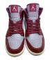 NIKE (ナイキ) Air Jordan 1 Mid バーガンディー×グレー サイズ:UK8.5：9000円
