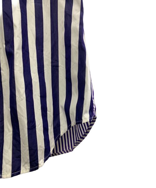 Maison Margiela（メゾンマルジェラ）Maison Margiela (メゾンマルジェラ) Maison Margiela　長袖シャツ パープル×ホワイト サイズ:41の古着・服飾アイテム