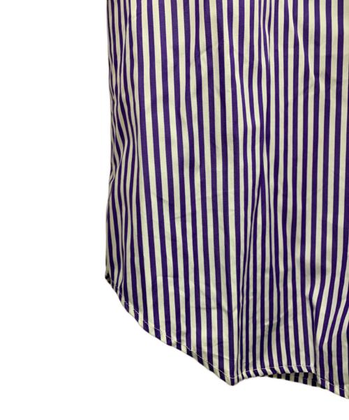 Maison Margiela（メゾンマルジェラ）Maison Margiela (メゾンマルジェラ) Maison Margiela　長袖シャツ パープル×ホワイト サイズ:41の古着・服飾アイテム