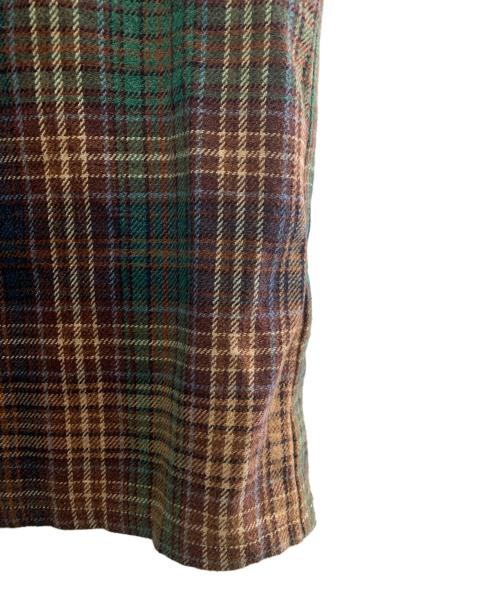 HUMAN MADE（ヒューマンメイド）HUMAN MADE (ヒューマンメイド) 長袖シャツ ブラウン×グリーン サイズ:Mの古着・服飾アイテム