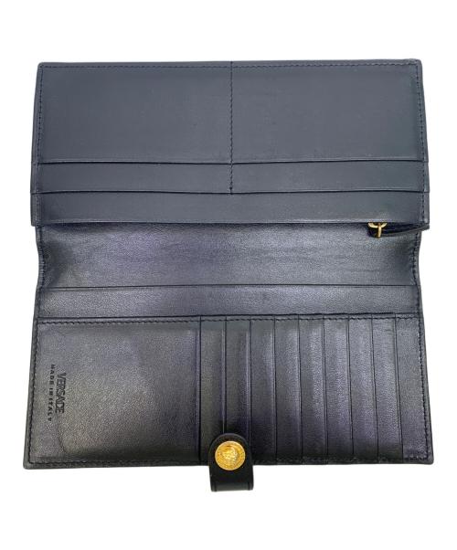 VERSACE（ヴェルサーチェ）VERSACE (ヴェルサーチェ) 長財布 ブラックの古着・服飾アイテム