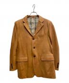 BURBERRY BLACK LABELバーバリーブラックレーベル）の古着「ラムレザーテーラードジャケット」｜ブラウン