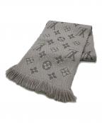 LOUIS VUITTONルイ ヴィトン）の古着「LOUIS VUITTON　モノグラム　エシャルプ ロゴマニア　マフラー」｜グレー