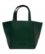 MICHAEL KORSマイケル・コース）の古着「MICHAEL KORS　JORDI　レザートートバッグ」｜グリーン