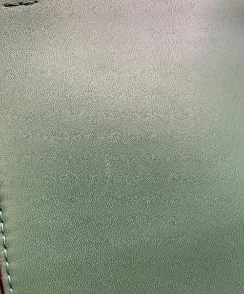 MICHAEL KORS（マイケル・コース）MICHAEL KORS (マイケル・コース) MICHAEL KORS　JORDI　レザートートバッグ グリーンの古着・服飾アイテム