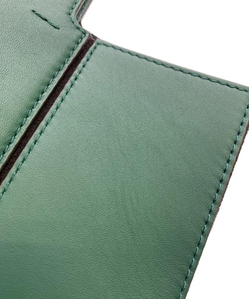 MICHAEL KORS（マイケル・コース）MICHAEL KORS (マイケル・コース) MICHAEL KORS　JORDI　レザートートバッグ グリーンの古着・服飾アイテム