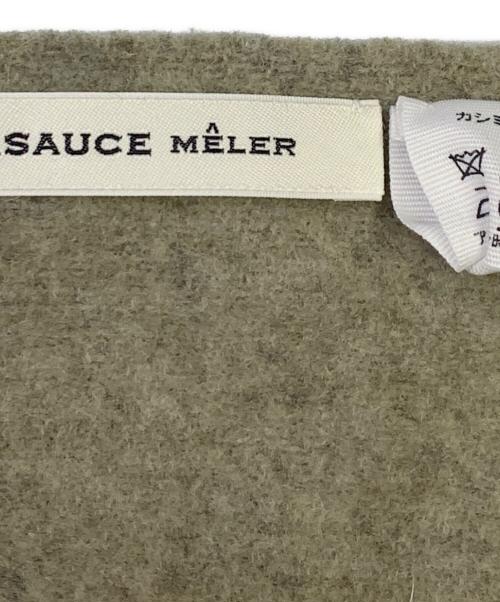 ASAUCE MELER（アソースメレ）ASAUCE MELER (アソースメレ) ASAUCE MELER　グレー　カシミヤストール グレーの古着・服飾アイテム