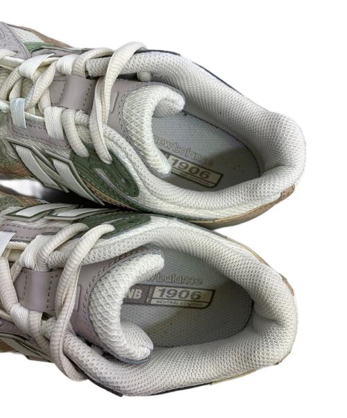 NEW BALANCE（ニューバランス）NEW BALANCE (ニューバランス) スニーカー アイボリー×グリーン サイズ:25.5㎝の古着・服飾アイテム