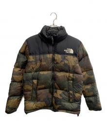 THE NORTH FACE（ザ ノース フェイス）の古着「THE NORTH FACE　カーキ×ブラック　ダウンジャケット」｜カーキ×ブラック