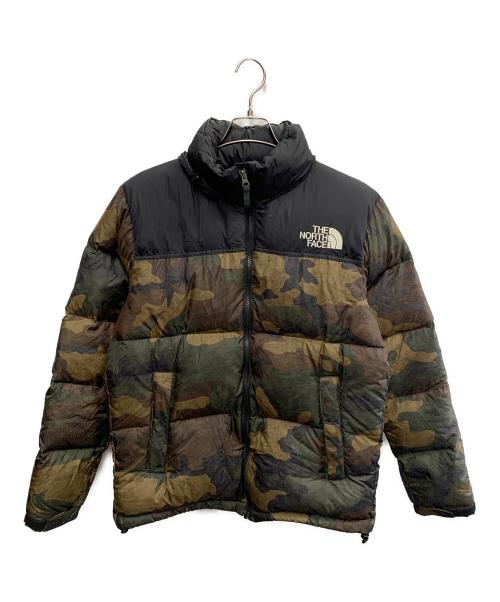 THE NORTH FACE（ザ ノース フェイス）THE NORTH FACE (ザ ノース フェイス) THE NORTH FACE　カーキ×ブラック　ダウンジャケット カーキ×ブラック サイズ:SIZE Lの古着・服飾アイテム