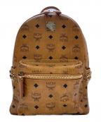 MCMエムシーエム）の古着「MCM Stark ヴイセトス スタッズリュック」｜ブラウン