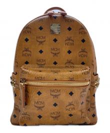 MCM（エムシーエム）の古着「MCM Stark ヴイセトス スタッズリュック」｜ブラウン